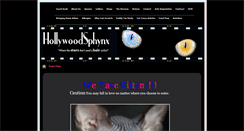 Desktop Screenshot of hollywoodsphynx.com